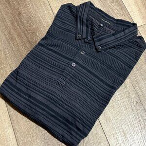 TRAVIS MATHEW Men's Black Striped Golf POLO SHIRT Size XXL